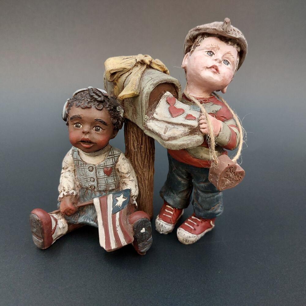 Sarah's Attic Forever in Our Hearts Figurine 1990s Limited Edition Patriotic USA